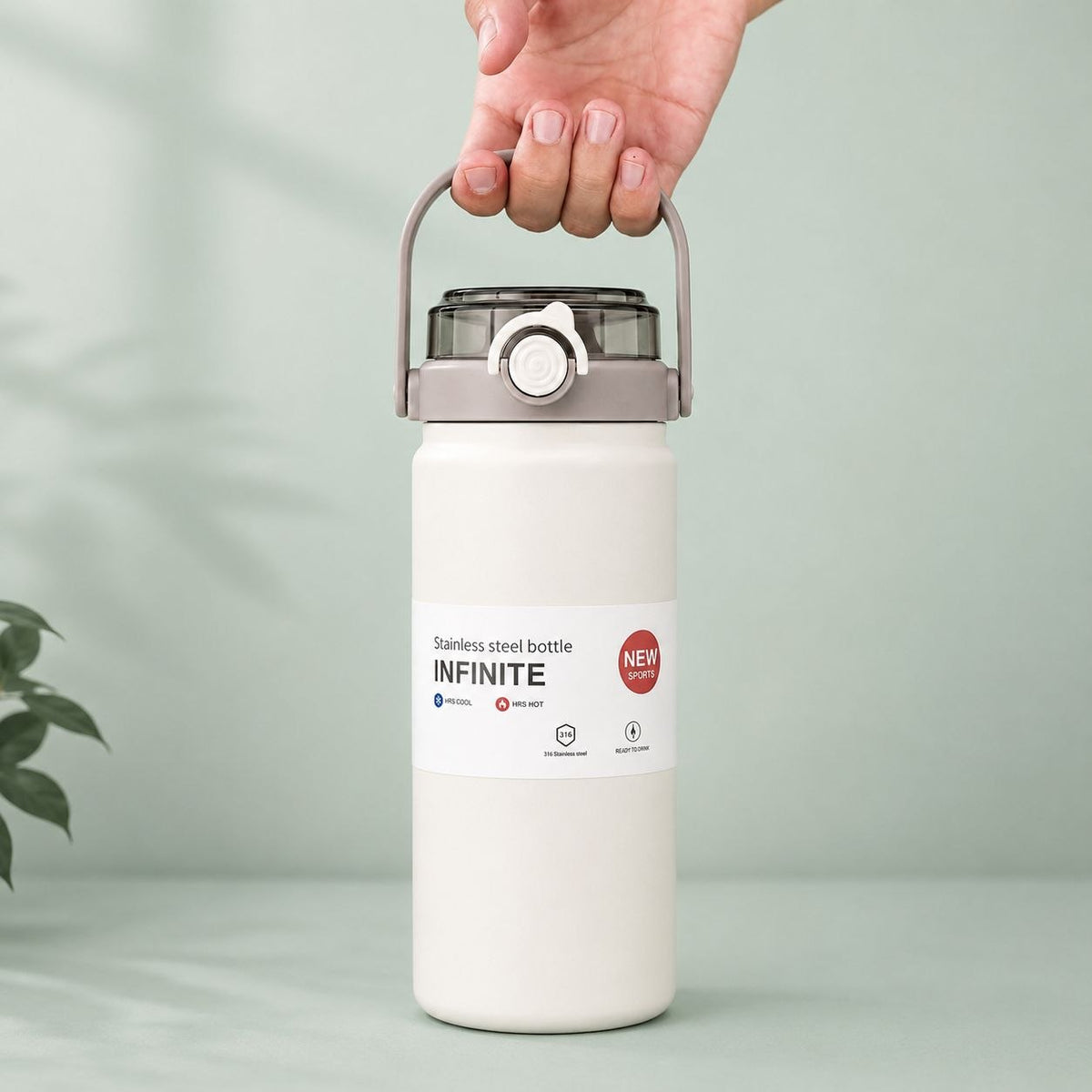 Double-Wall Insulated Water Bottle - 1200ml